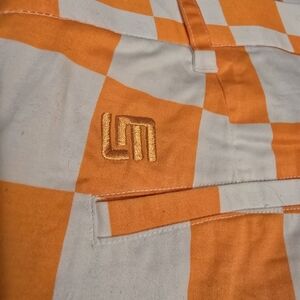 Orange and White Checkered Pants